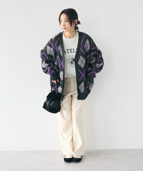 CRAFT STANDARD BOUTIQUE(クラフトスタンダードブティック)の「配色ロゴメロープルオーバー(スウェット・レディース・ホワイト系その他/マスタード/ブラック/カーキ/杢グレー・FREE)」の18枚目の写真