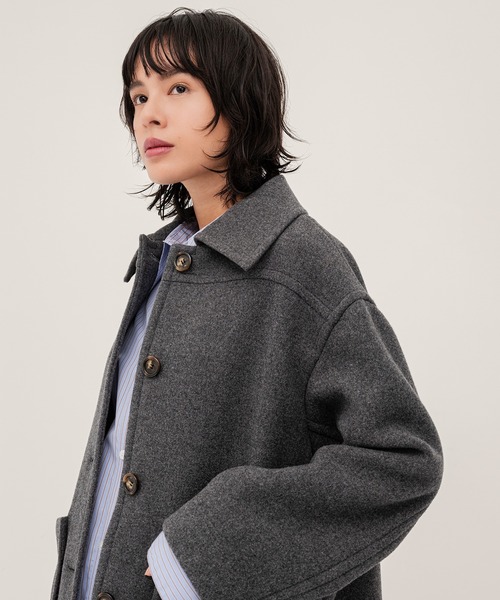 ステンカラーミドルコート（ステンカラーコート）｜PUBLIC TOKYO