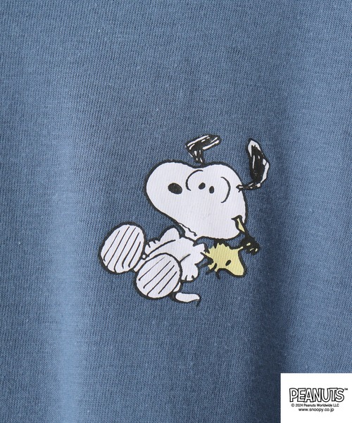 PEANUTS（ピーナッツ）の「PEATNUTS フェイクレイヤードTシャツ（Tシャツ/カットソー・メンズ・グリーン系その他/ブルー系その他/イエロー系その他/グレー系その他/アイボリー系/ブラック系その他・M/L/LL）」の9枚目の写真