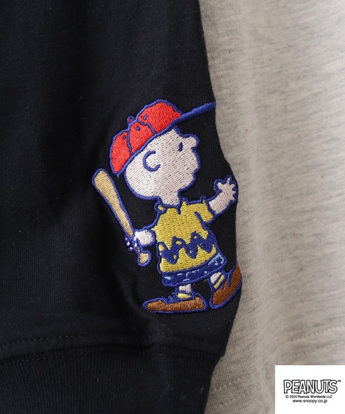 PEANUTS（ピーナッツ）の「PEATNUTS フェイクレイヤードTシャツ（Tシャツ/カットソー・メンズ・グリーン系その他/ブルー系その他/イエロー系その他/グレー系その他/アイボリー系/ブラック系その他・M/L/LL）」の17枚目の写真
