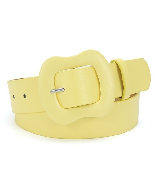 VIBGYOR Women（ヴィブジョー　ウィメン）の「【urge select】シンプル カラーベルト【10色展開】（ベルト・レディース・ホワイト/ブラック/ダークベージュ/グリーン/アイボリー/ライトパープル/ピンクベージュ/ブラウン/ピンク/イエロー・FREE）」の8枚目の写真