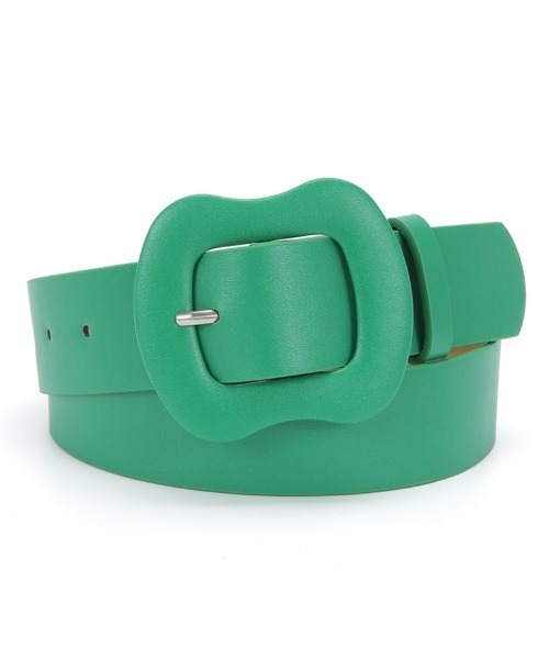 VIBGYOR Women（ヴィブジョー　ウィメン）の「【urge select】シンプル カラーベルト【10色展開】（ベルト・レディース・ホワイト/ブラック/ダークベージュ/グリーン/アイボリー/ライトパープル/ピンクベージュ/ブラウン/ピンク/イエロー・FREE）」の6枚目の写真