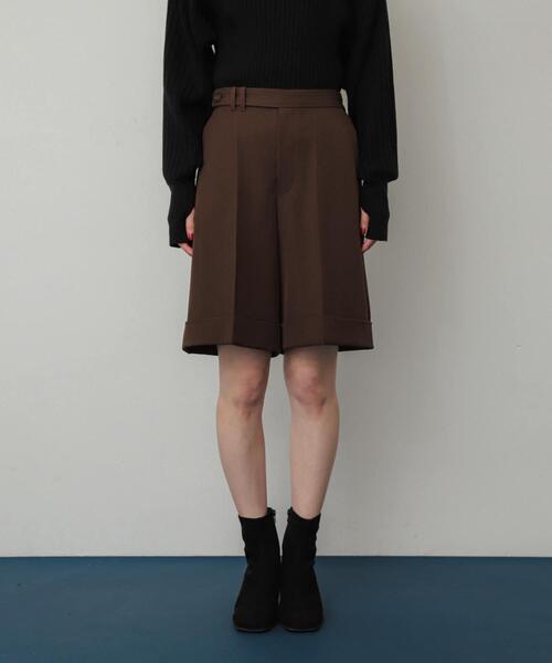 SENSE OF PLACE by URBAN RESEARCH（センスオブプレイスバイアーバンリサーチ）の「ダブルバミューダパンツ（その他パンツ・レディース・チャコールグレー/ブラウン/アイボリー・SMALL/MEDIUM）」の22枚目の写真