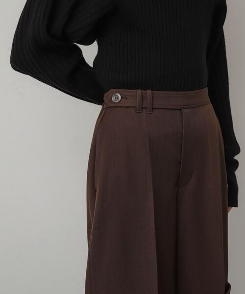 SENSE OF PLACE by URBAN RESEARCH（センスオブプレイスバイアーバンリサーチ）の「ダブルバミューダパンツ（その他パンツ・レディース・チャコールグレー/ブラウン/アイボリー・SMALL/MEDIUM）」の18枚目の写真