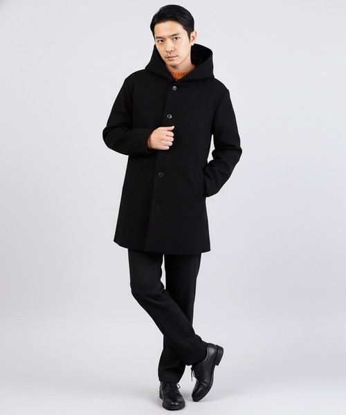 ハイク　メルトンフーデッドコート HYKE メルトンフーデッドコート – COLDBECK ONLINE