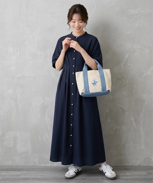 BEVERLY HILLS POLO CLUB(ビバリーヒルズポロクラブ)の「【BEVERLY HILLS POLO CLUB / ビバリーヒルズポロクラブ】16ozキャンバスロゴ刺繍ミニトートバッグ(トートバッグ・レディース・ホワイト系1/ホワイト系2/サックスブルー/ホワイト系3/ホワイト系4/ブラック・FREE)」の21枚目の写真
