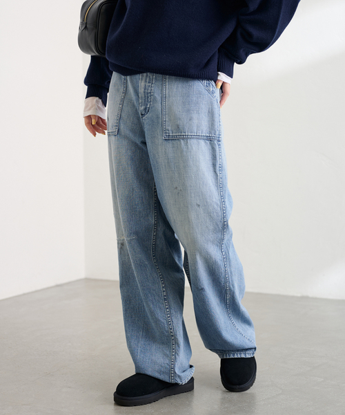 FRAMeWORK（フレームワーク）の「JOHNBULL/ジョンブル 10oz INDIGO UTILITY パンツ（デニムパンツ・レディース・ブルー系その他・X-SMALL/SMALL）」の15枚目の写真