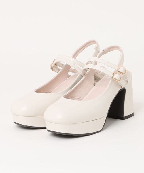 byあしながおじさん(バイアシナガオジサン)の「厚底バックスリングパンプス 8990011(パンプス・レディース・ブラック/シルバー/アイボリー・22.5cm/24.5cm/24cm/23.5cm/23cm)」の6枚目の写真