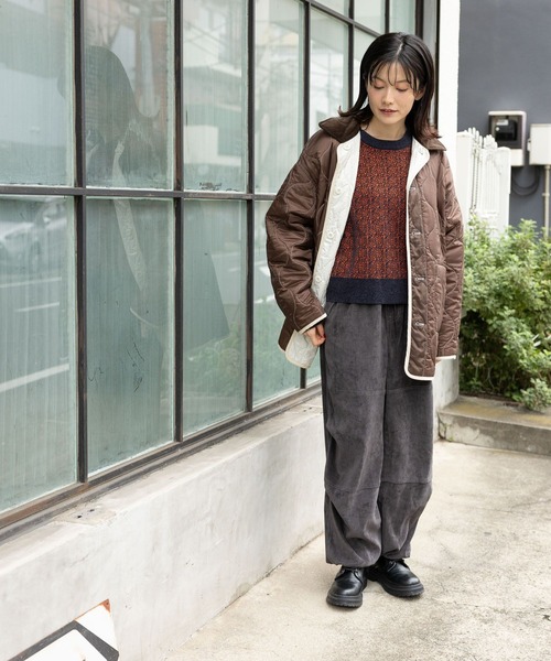 niko and...（ニコアンド）の「ゆるっと起毛スノーパンツ（その他パンツ・レディース・サックスブルー/アイボリー/チャコール・FREE）」の5枚目の写真