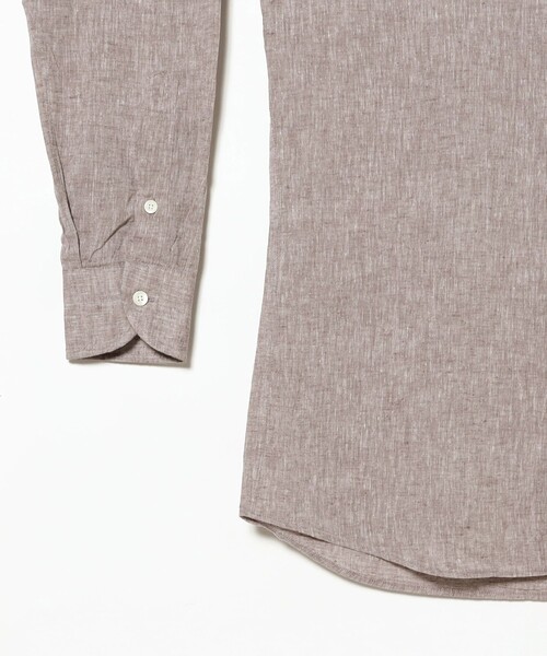 BRILLA per il gusto（ブリッラペルイルグースト）の「リネンコットン ワイドカラーシャツ（シャツ/ブラウス・メンズ・ブラック/ブルー系その他3/ホワイト/ブラウン・XS/S/M/L/XL）」の9枚目の写真