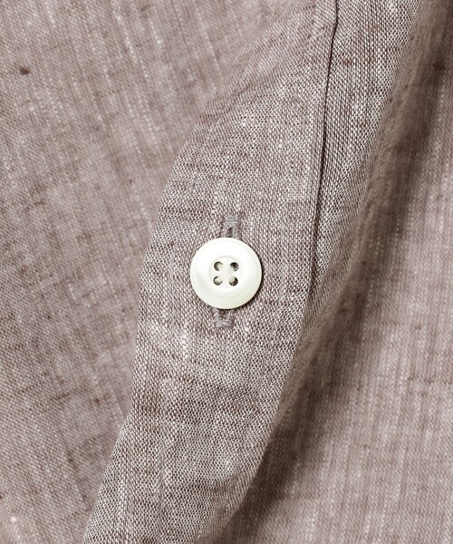 BRILLA per il gusto（ブリッラペルイルグースト）の「リネンコットン ワイドカラーシャツ（シャツ/ブラウス・メンズ・ブラック/ブルー系その他3/ホワイト/ブラウン・XS/S/M/L/XL）」の11枚目の写真