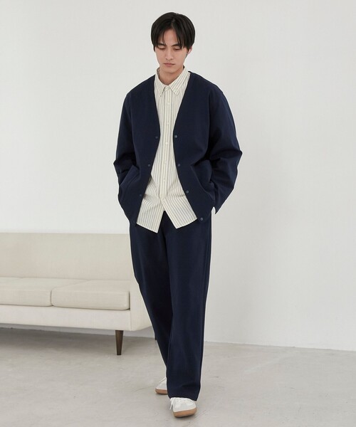 coen（コーエン）の「極楽ジャケット（ノーカラージャケット・メンズ・ブラック/ネイビー・XL/S/M/L）」の10枚目の写真