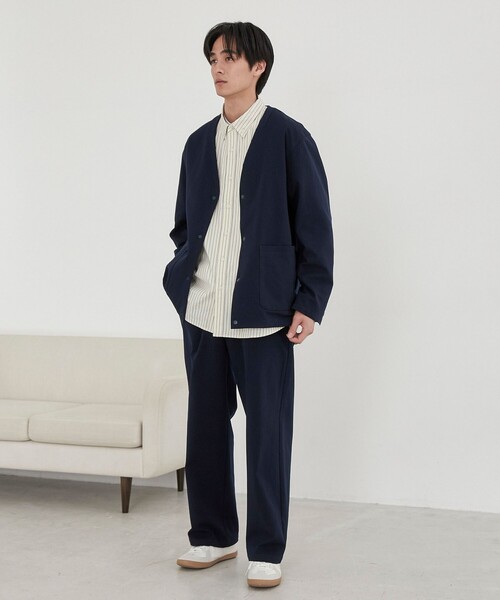 coen（コーエン）の「極楽ジャケット（ノーカラージャケット・メンズ・ブラック/ネイビー・XL/S/M/L）」の11枚目の写真