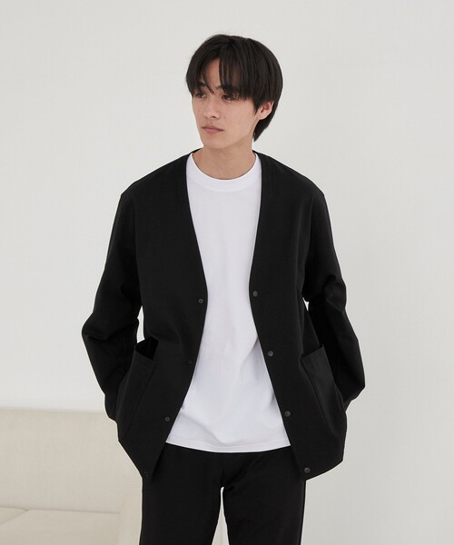 coen（コーエン）の「極楽ジャケット（ノーカラージャケット・メンズ・ブラック/ネイビー・XL/S/M/L）」の12枚目の写真