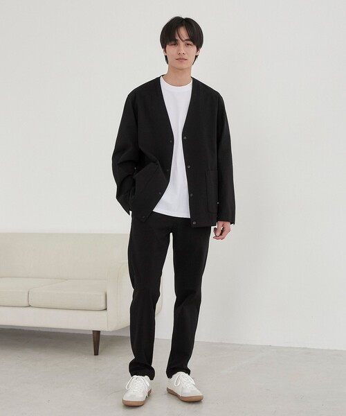 coen（コーエン）の「極楽ジャケット（ノーカラージャケット・メンズ・ブラック/ネイビー・XL/S/M/L）」の13枚目の写真