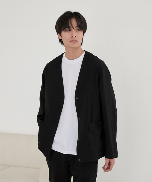 coen（コーエン）の「極楽ジャケット（ノーカラージャケット・メンズ・ブラック/ネイビー・XL/S/M/L）」の14枚目の写真