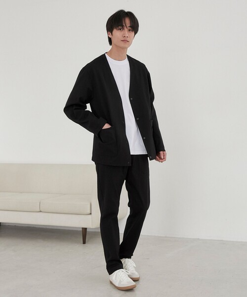 coen（コーエン）の「極楽ジャケット（ノーカラージャケット・メンズ・ブラック/ネイビー・XL/S/M/L）」の15枚目の写真