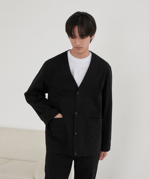 coen（コーエン）の「極楽ジャケット（ノーカラージャケット・メンズ・ブラック/ネイビー・XL/S/M/L）」の16枚目の写真