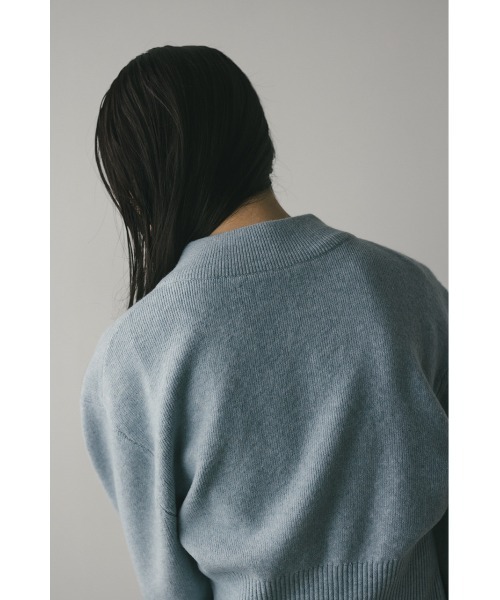 STYLEMIXER(スタイルミキサー)の「ヘムジップフォルムニット(ニット/セーター・レディース・ブラウン/アイボリー/サックスブルー・FREE)」の6枚目の写真
