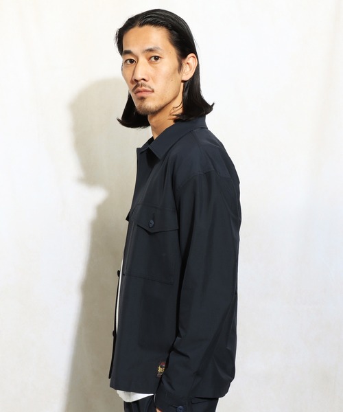ROTAR（ローター）の「Nylon Rip Stop Military shirt（シャツ/ブラウス・メンズ・スミクロ/ネイビー・MEDIUM/LARGE/X-LARGE）」の5枚目の写真