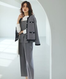 ANY SIS（エニィスィス）の「【洗える】ビスチェ & ワイドパンツ セット（セットアップ）」