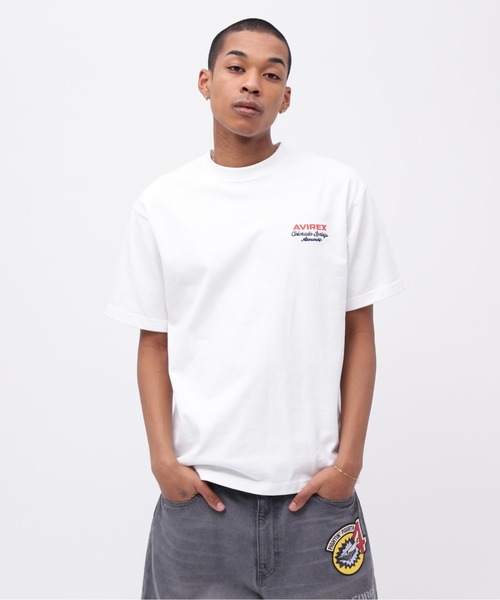 AVIREX（アヴィレックス）の「USAFA SQUADRONS EMBROIDERY T-SHIRT / 刺繍 半袖Tシャツ / AVIREX / アヴィレックス（Tシャツ/カットソー・メンズ・チャコール/ホワイト/オレンジ/ネイビー・LARGE/MEDIUM/XX-LARGE/X-LARGE）」の12枚目の写真