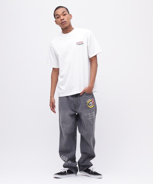 AVIREX（アヴィレックス）の「USAFA SQUADRONS EMBROIDERY T-SHIRT / 刺繍 半袖Tシャツ / AVIREX / アヴィレックス（Tシャツ/カットソー・メンズ・チャコール/ホワイト/オレンジ/ネイビー・LARGE/MEDIUM/XX-LARGE/X-LARGE）」の14枚目の写真
