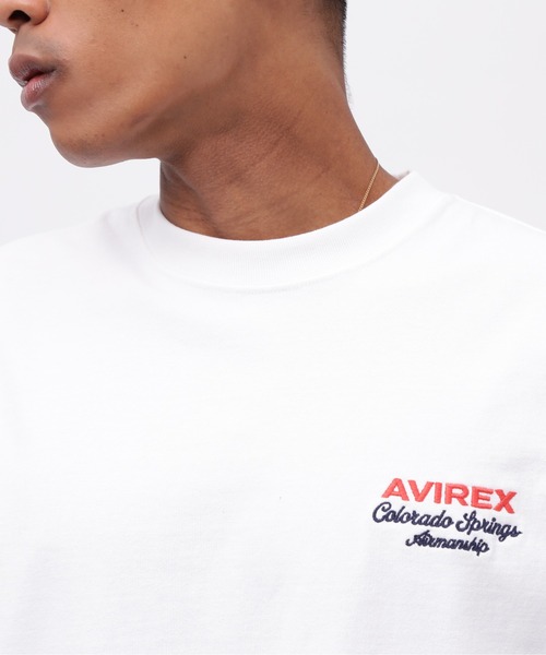 AVIREX（アヴィレックス）の「USAFA SQUADRONS EMBROIDERY T-SHIRT / 刺繍 半袖Tシャツ / AVIREX / アヴィレックス（Tシャツ/カットソー・メンズ・チャコール/ホワイト/オレンジ/ネイビー・LARGE/MEDIUM/XX-LARGE/X-LARGE）」の18枚目の写真