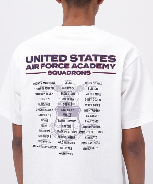 USAFA SQUADRONS EMBROIDERY T-SHIRT / 刺繍 半袖Tシャツ