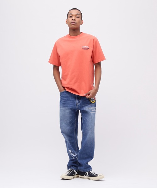 AVIREX（アヴィレックス）の「USAFA SQUADRONS EMBROIDERY T-SHIRT / 刺繍 半袖Tシャツ / AVIREX / アヴィレックス（Tシャツ/カットソー・メンズ・チャコール/ホワイト/オレンジ/ネイビー・LARGE/MEDIUM/XX-LARGE/X-LARGE）」の6枚目の写真