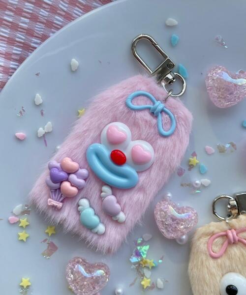 WEGO/ミニラッキーチャームモンスターぬいぐるみキーホルダー