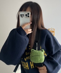 WEGO/もこもこけろちゃんぬいぐるみポーチ