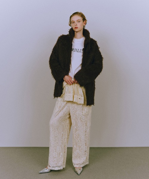 NOUNLESS/ナウンレス】LOOSE LACE JUMPSUIT NOUNLESS/ナウンレス】LOOSE LACE JUMPSUIT