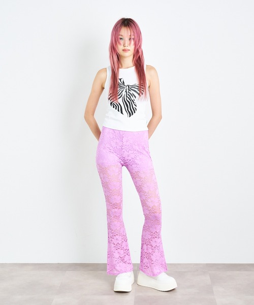 ANNA SUI NYC(アナ スイ エヌ ワイ シー)の「キャンディリボン タンクトップ(タンクトップ・レディース・ブラック/サックスブルー/ホワイト・FREE)」の6枚目の写真