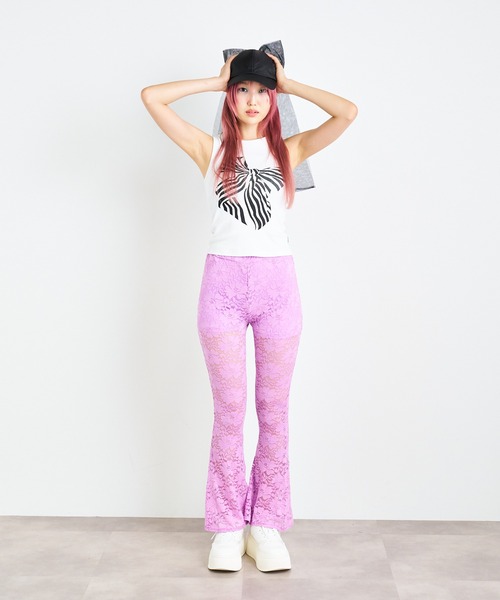 ANNA SUI NYC(アナ スイ エヌ ワイ シー)の「キャンディリボン タンクトップ(タンクトップ・レディース・ブラック/サックスブルー/ホワイト・FREE)」の7枚目の写真