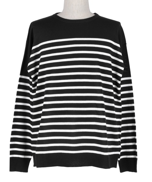 coca(coca)(コカ)の「パネルボーダークルーネック長袖(ニット/セーター・メンズ・ホワイト/ブラック・XL/L/M)」の20枚目の写真
