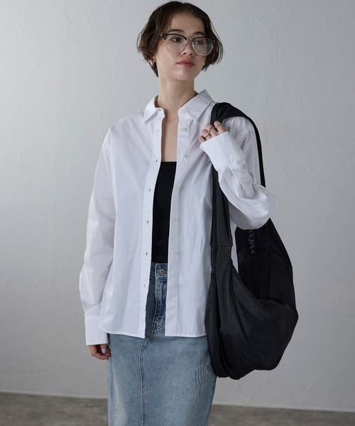 Bonjour Sagan（ボンジュールサガン）の「ビッグ ラウンド ワンショルダーバッグ【ユニセックス】（ショルダーバッグ・レディース・ブラック・FREE）」の5枚目の写真