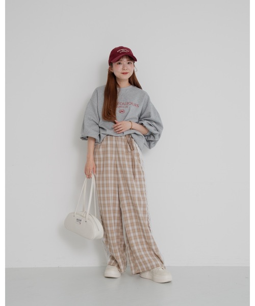 JUMELLE(ジュメロ)の「lace lettering sweat(Tシャツ/カットソー・レディース・グレー・FREE)」の5枚目の写真