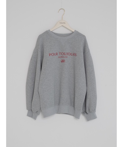 JUMELLE(ジュメロ)の「lace lettering sweat(Tシャツ/カットソー・レディース・グレー・FREE)」の15枚目の写真