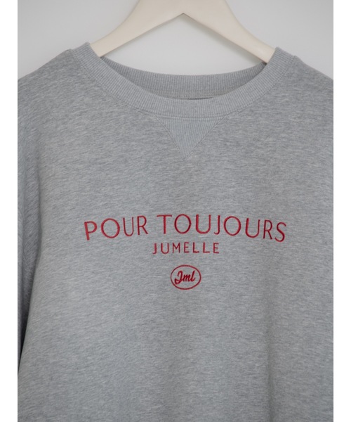 JUMELLE(ジュメロ)の「lace lettering sweat(Tシャツ/カットソー・レディース・グレー・FREE)」の16枚目の写真