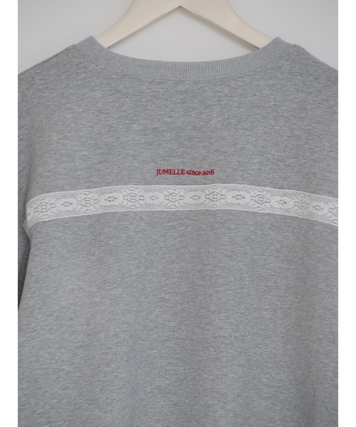 JUMELLE(ジュメロ)の「lace lettering sweat(Tシャツ/カットソー・レディース・グレー・FREE)」の18枚目の写真