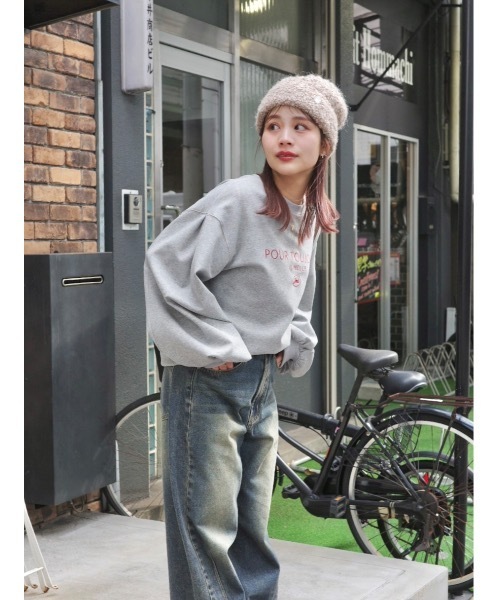 JUMELLE(ジュメロ)の「lace lettering sweat(Tシャツ/カットソー・レディース・グレー・FREE)」の20枚目の写真