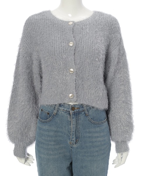 fifth（フィフス）の「ラメフェザーカーディガン（カーディガン/ボレロ・レディース・グレー/ホワイト・M）」の16枚目の写真