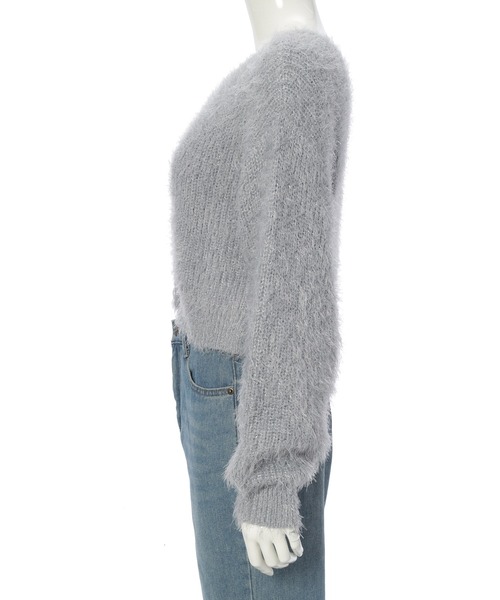 fifth（フィフス）の「ラメフェザーカーディガン（カーディガン/ボレロ・レディース・グレー/ホワイト・M）」の19枚目の写真