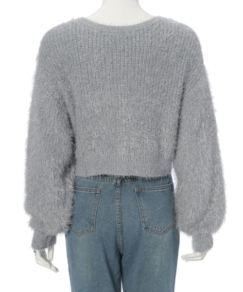 fifth（フィフス）の「ラメフェザーカーディガン（カーディガン/ボレロ・レディース・グレー/ホワイト・M）」の20枚目の写真