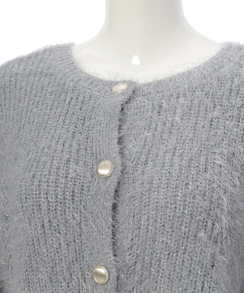 fifth（フィフス）の「ラメフェザーカーディガン（カーディガン/ボレロ・レディース・グレー/ホワイト・M）」の21枚目の写真