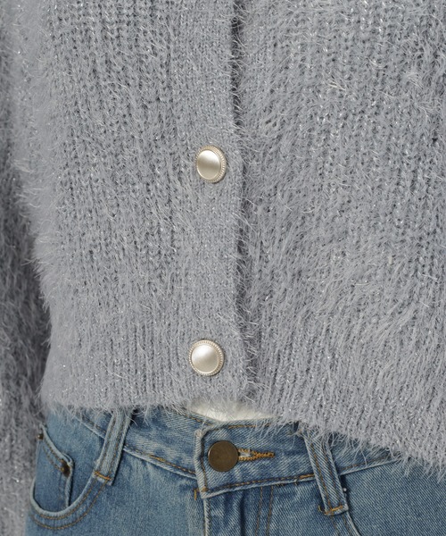 fifth（フィフス）の「ラメフェザーカーディガン（カーディガン/ボレロ・レディース・グレー/ホワイト・M）」の22枚目の写真