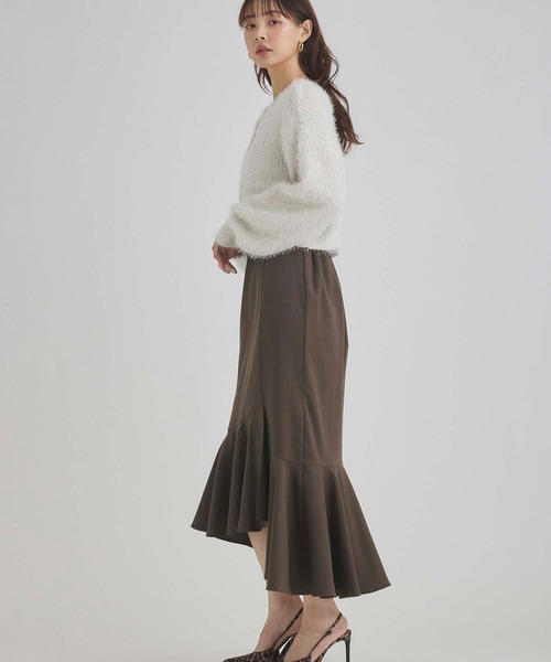 fifth（フィフス）の「ラメフェザーカーディガン（カーディガン/ボレロ・レディース・グレー/ホワイト・M）」の6枚目の写真