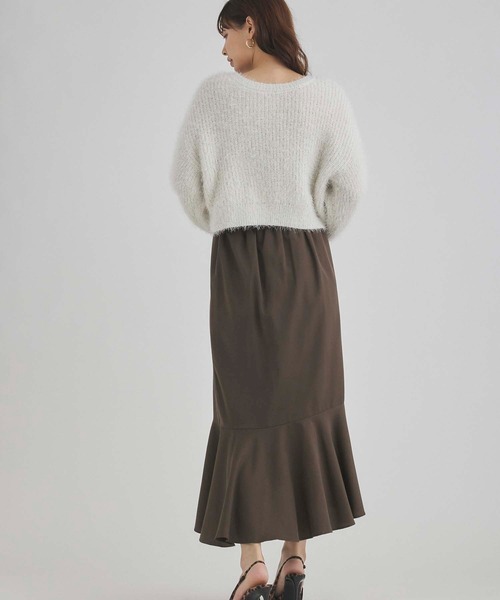 fifth（フィフス）の「ラメフェザーカーディガン（カーディガン/ボレロ・レディース・グレー/ホワイト・M）」の7枚目の写真