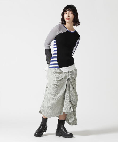 海外ブランド通販 公式サイト AILA/アウラアイラ/COLOR セール】AULA BLOCK PULLOVER KNIT トップス